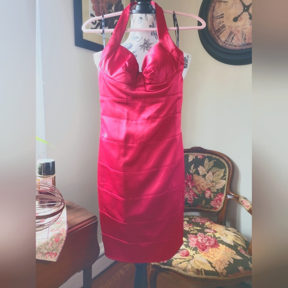 Xoxo satin cocktail dress  sz  s